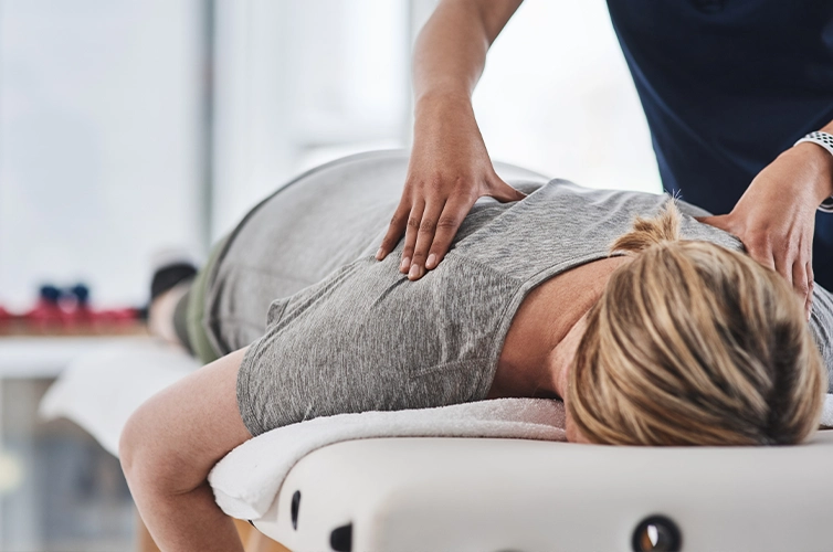 Woman Receiving Adjustment